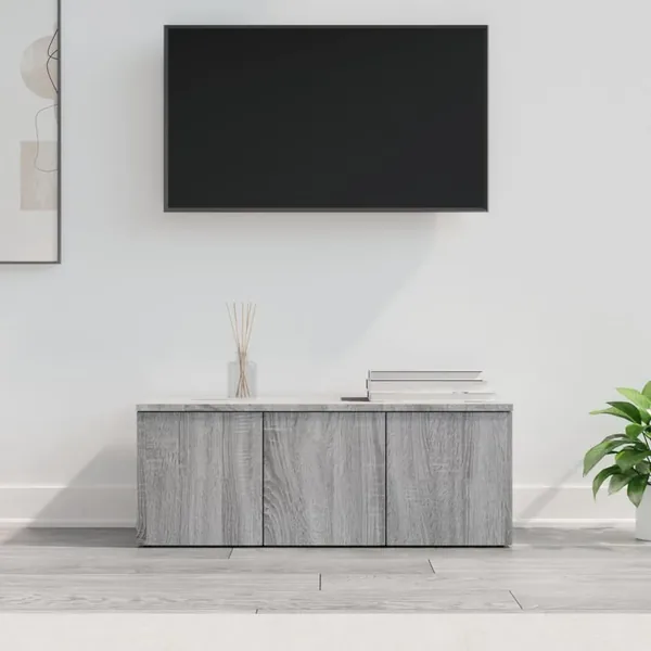Meuble TV Sonoma gris 80x34x30 cm Bois d'ingénierie