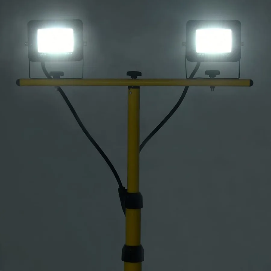 Projecteur à LED avec trépied 2x10 W Blanc froid - 2