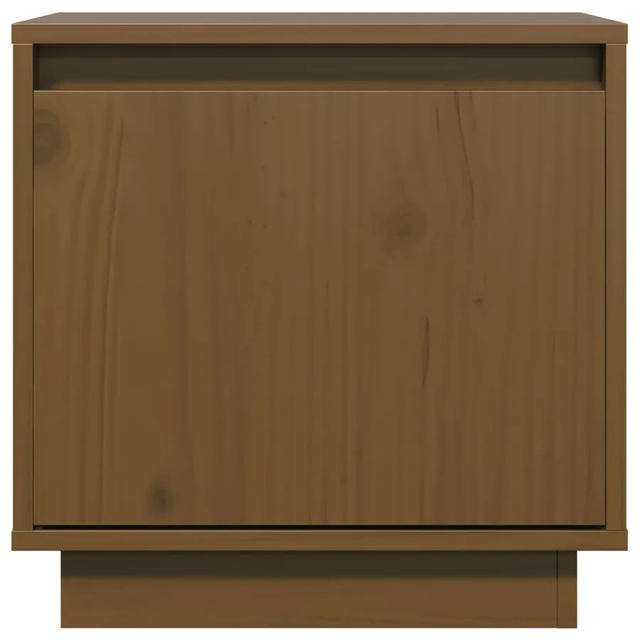 Tables de chevet 2pcs Marron miel 40x30x40cm Bois de pin solide - 3