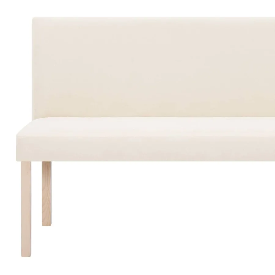 Banc 139,5 cm Crème Polyester - 6