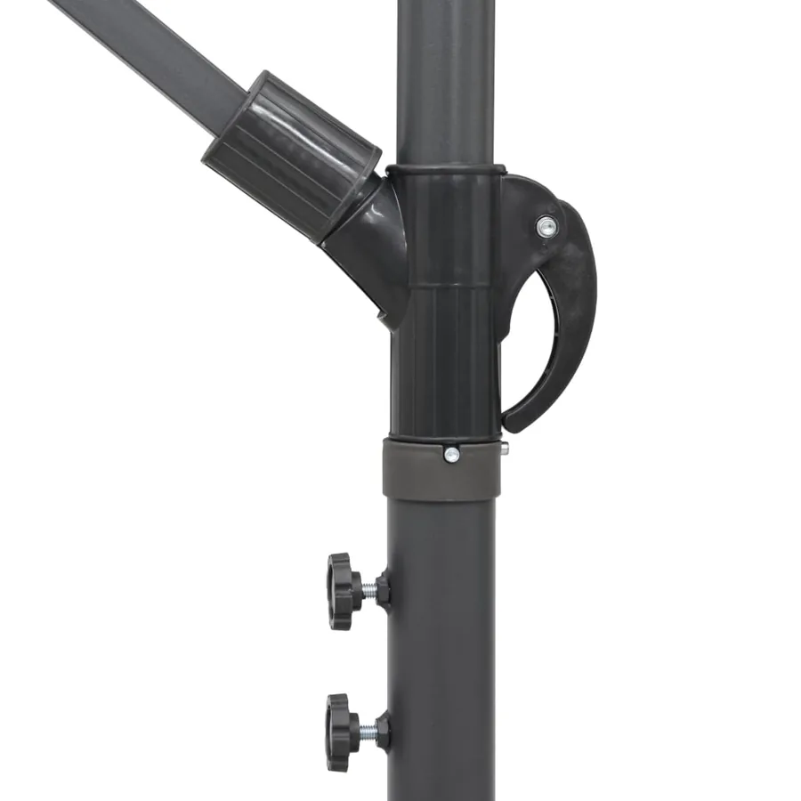 Parasol suspendu avec poteau bordeaux 3 m - 6