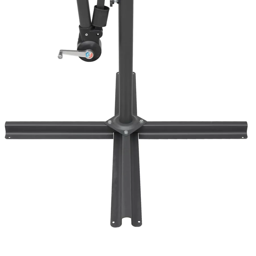 Parasol suspendu avec poteau bordeaux 3 m - 7