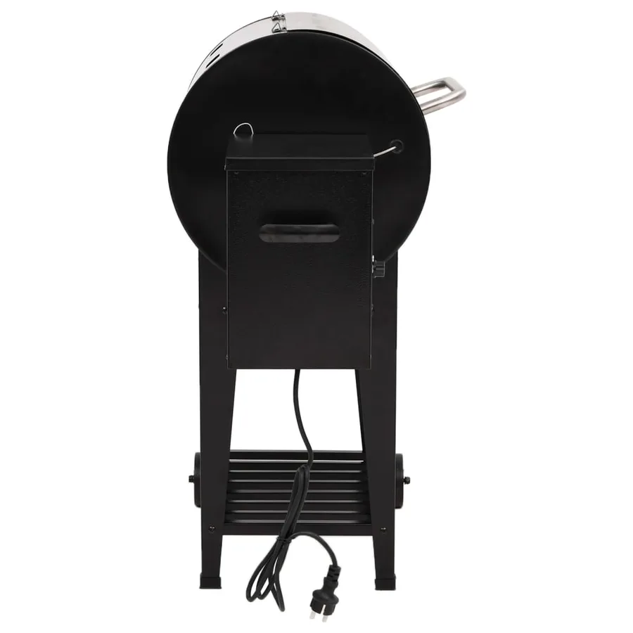 Gril à granulés avec étagère inférieure noir 94 cm fer - 5