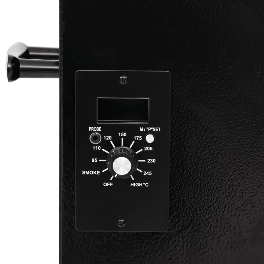 Gril à granulés avec étagère inférieure noir 94 cm fer - 7
