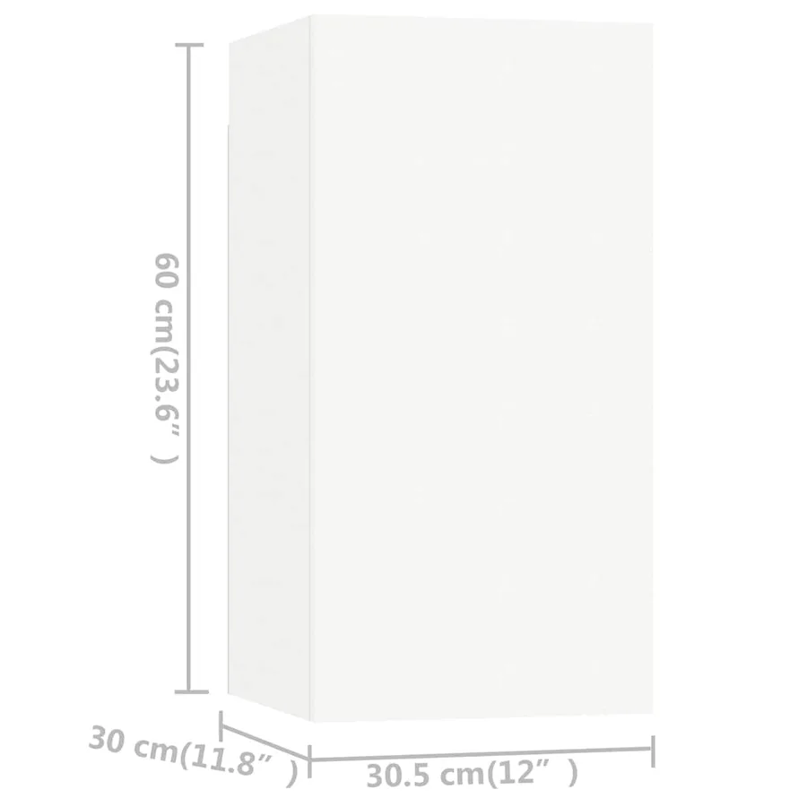 Ensemble de meubles TV 7 pcs Blanc Bois d'ingénierie - 13