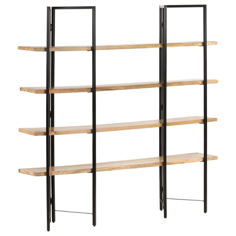 Bibliothèque à 4 niveaux 160x35x160 cm Bois de manguier massif - 11