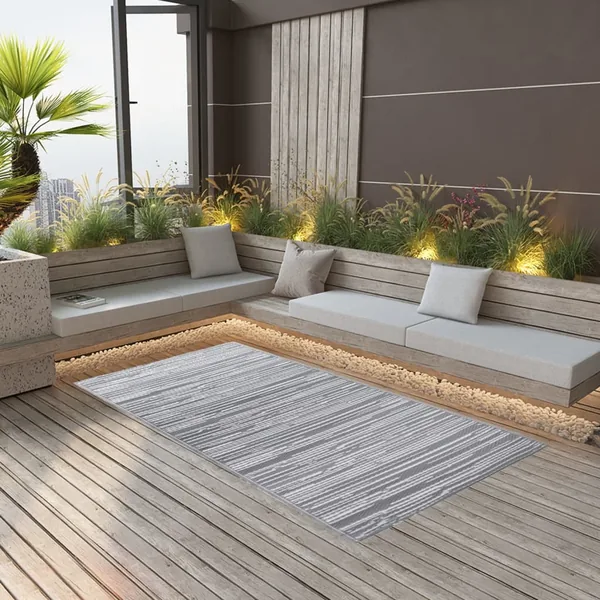 Tapis d'extérieur ARAKIL Gris 120x180 cm PP