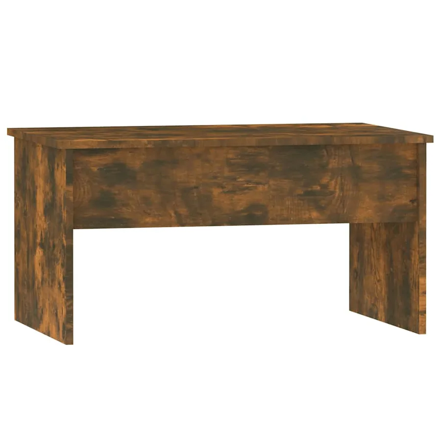 Table basse Chêne fumé 80x50,5x41,5 cm Bois d'ingénierie - 3