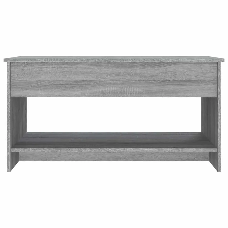 Table basse sonoma gris 102x50x52,5 cm bois d'ingénierie - 6
