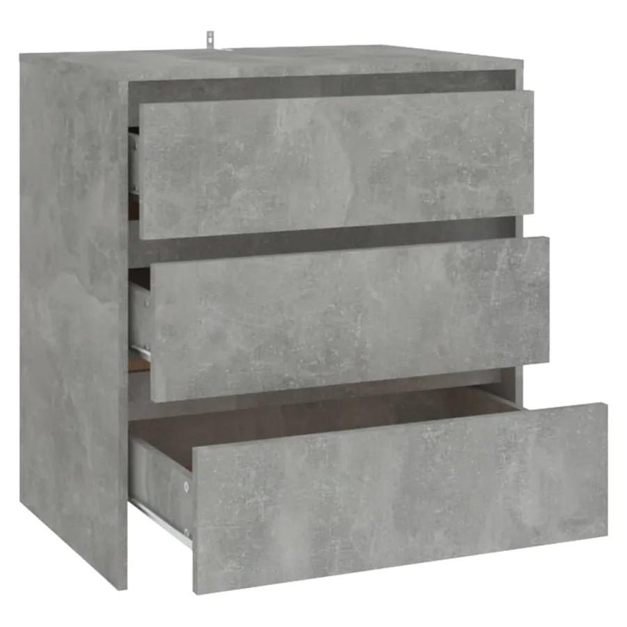 Buffet Gris béton 70x41x75 cm Bois d'ingénierie - 5