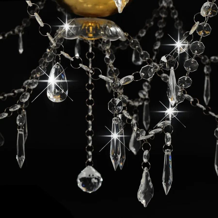 Lustre 2 couches Doré 15 ampoules E14 - 5