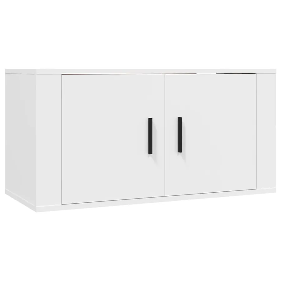 Ensemble de meubles TV 3 pcs Blanc Bois d'ingénierie - 4