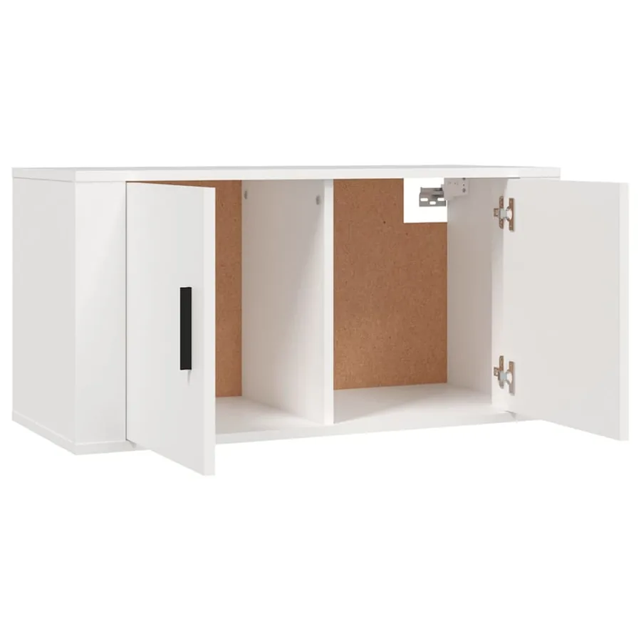 Ensemble de meubles TV 3 pcs Blanc Bois d'ingénierie - 5