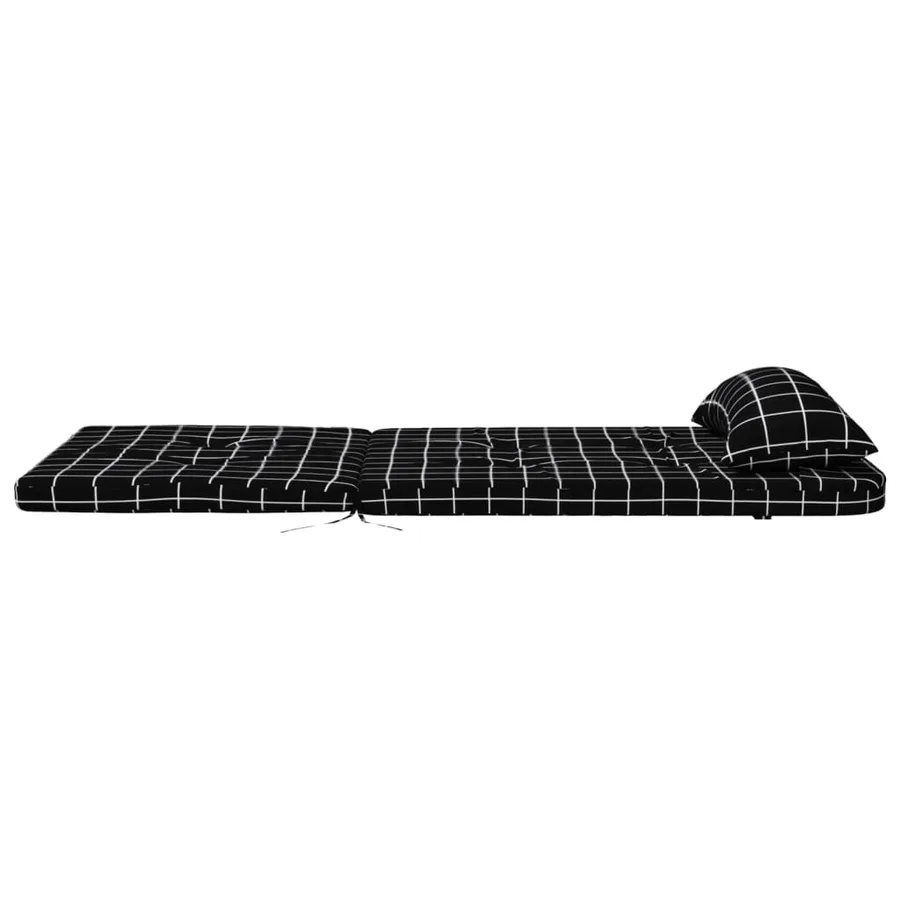 Coussins de chaise adirondack lot de 2 carreaux noir - 7