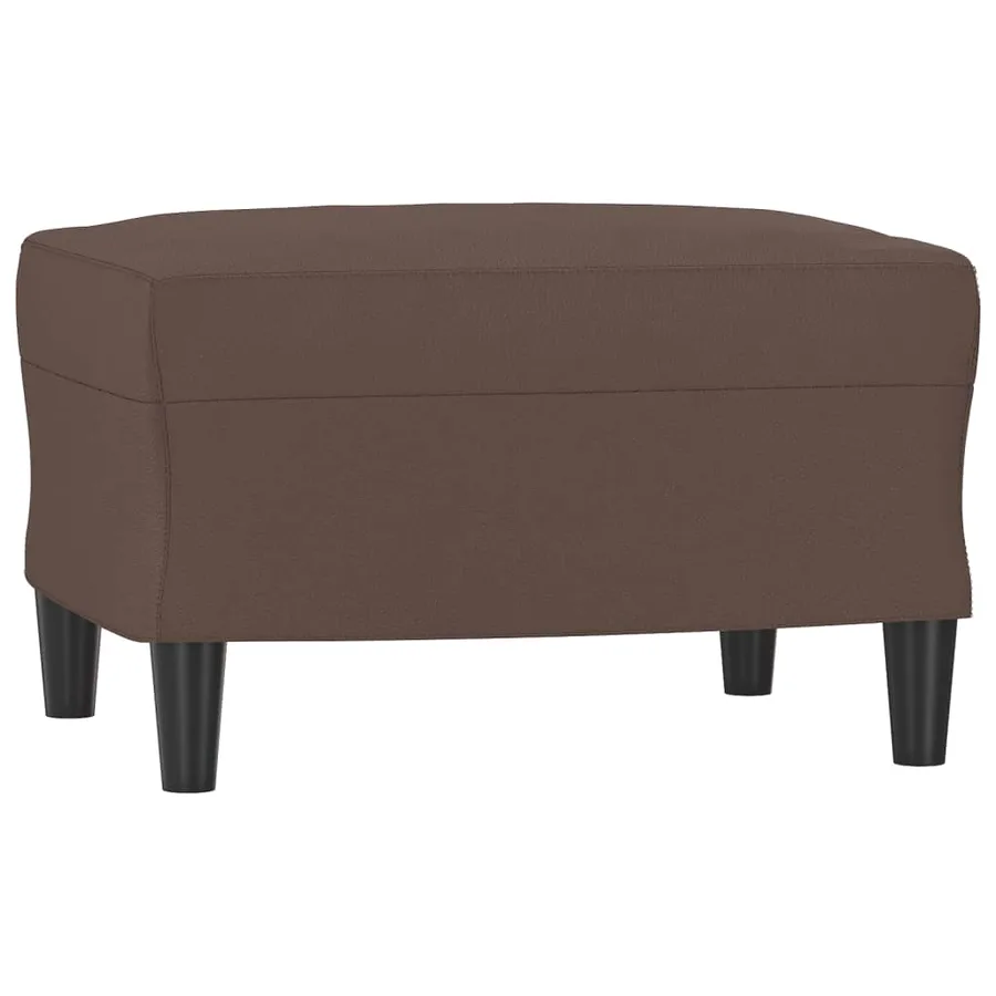 Repose-pied Marron 60x50x41 cm Similicuir - 2