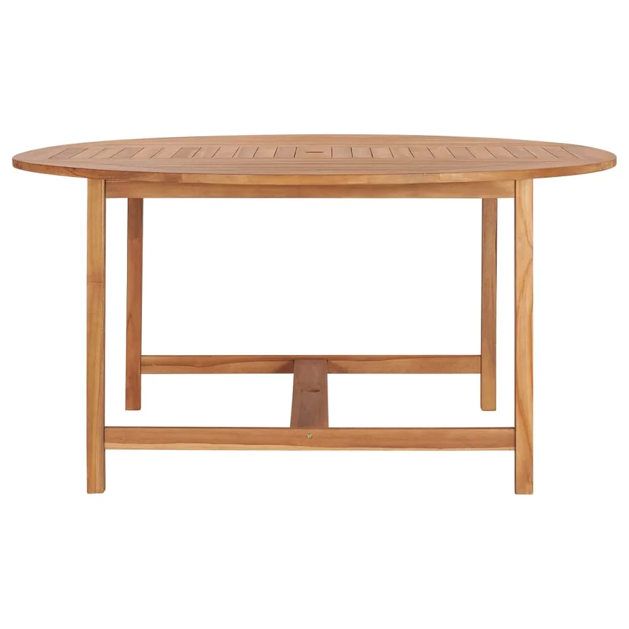 Table de jardin 150x76 cm Bois de teck solide - 3