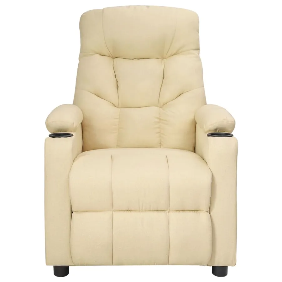 Fauteuil électrique de massage Crème Tissu - 3