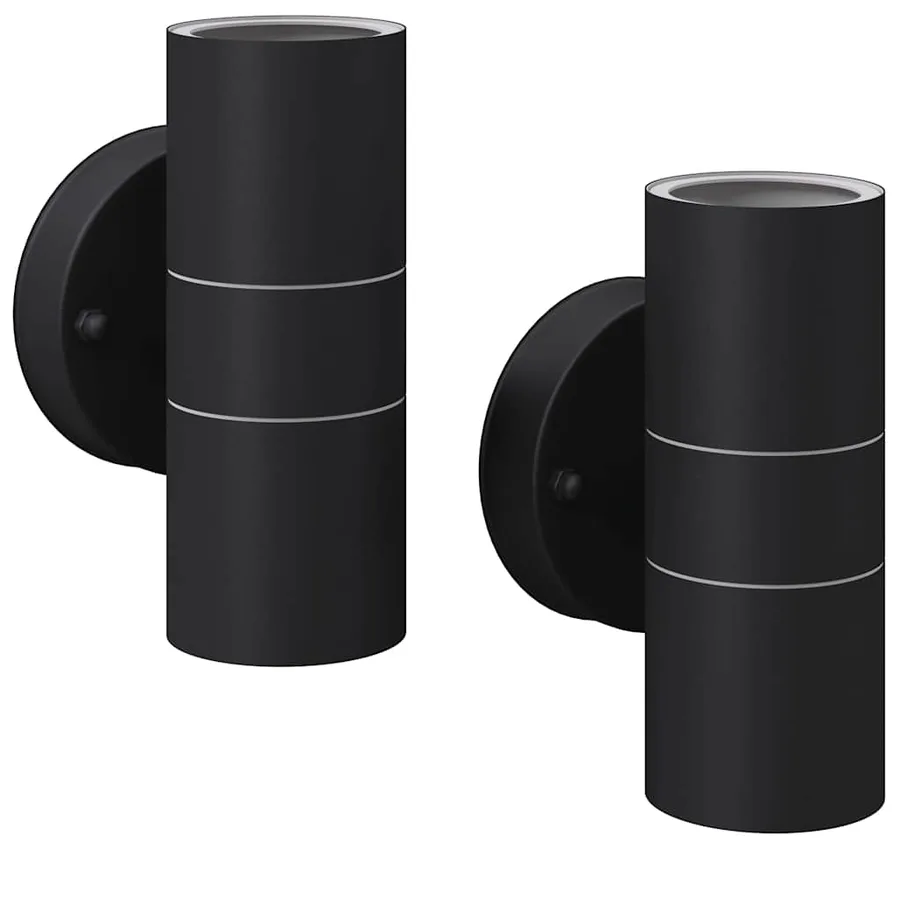 Applique murale LED d'extérieur 2 pcs Acier inoxydable haut bas - 2