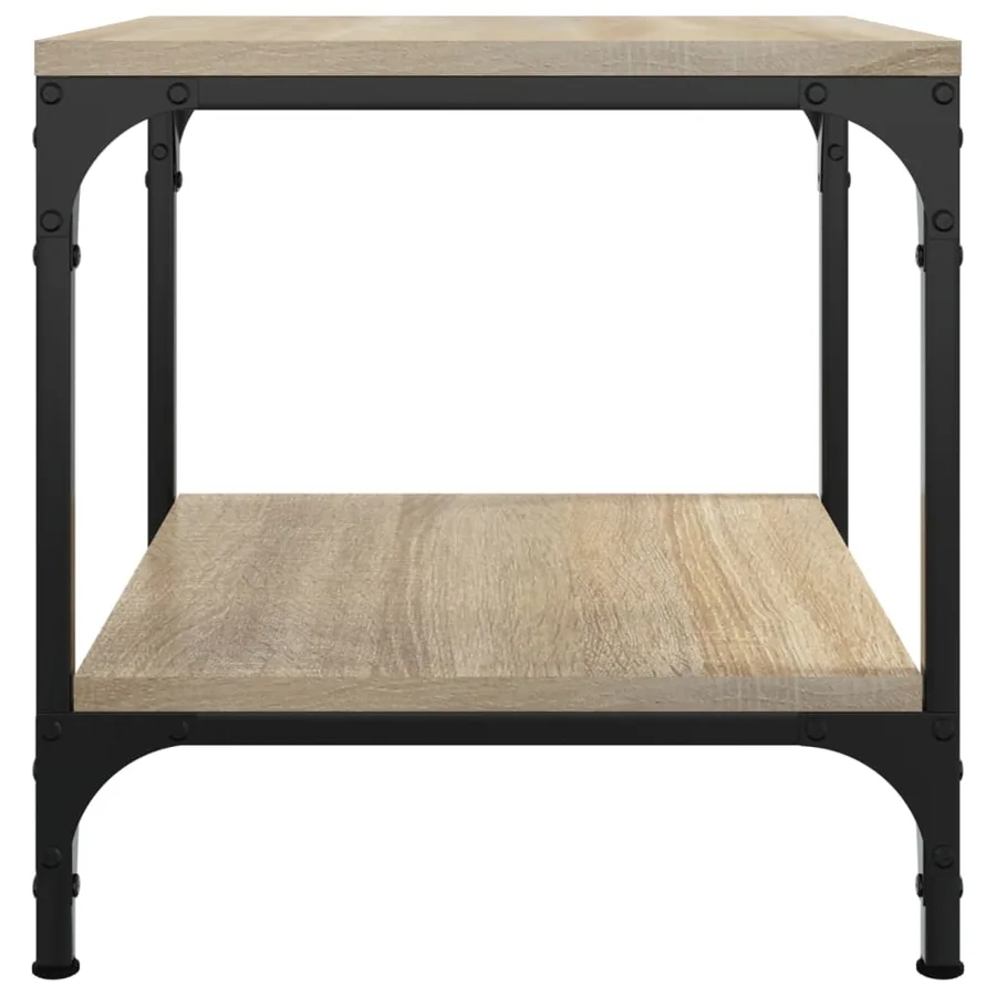 Tables d'appoint 2 pcs Chêne sonoma 40x40x40 cm Bois ingénierie - 7