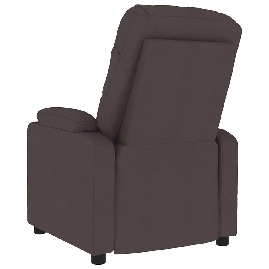 Fauteuil de massage Marron foncé Tissu - 5