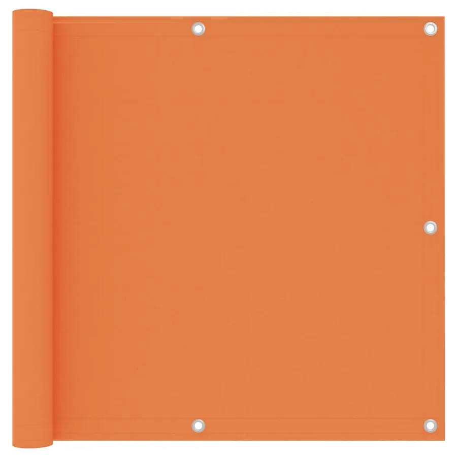 Écran de balcon Orange 90x400 cm Tissu Oxford