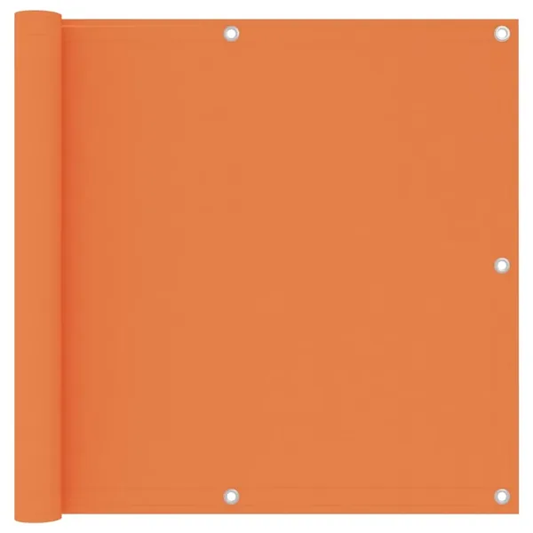 Écran de balcon Orange 90x400 cm Tissu Oxford