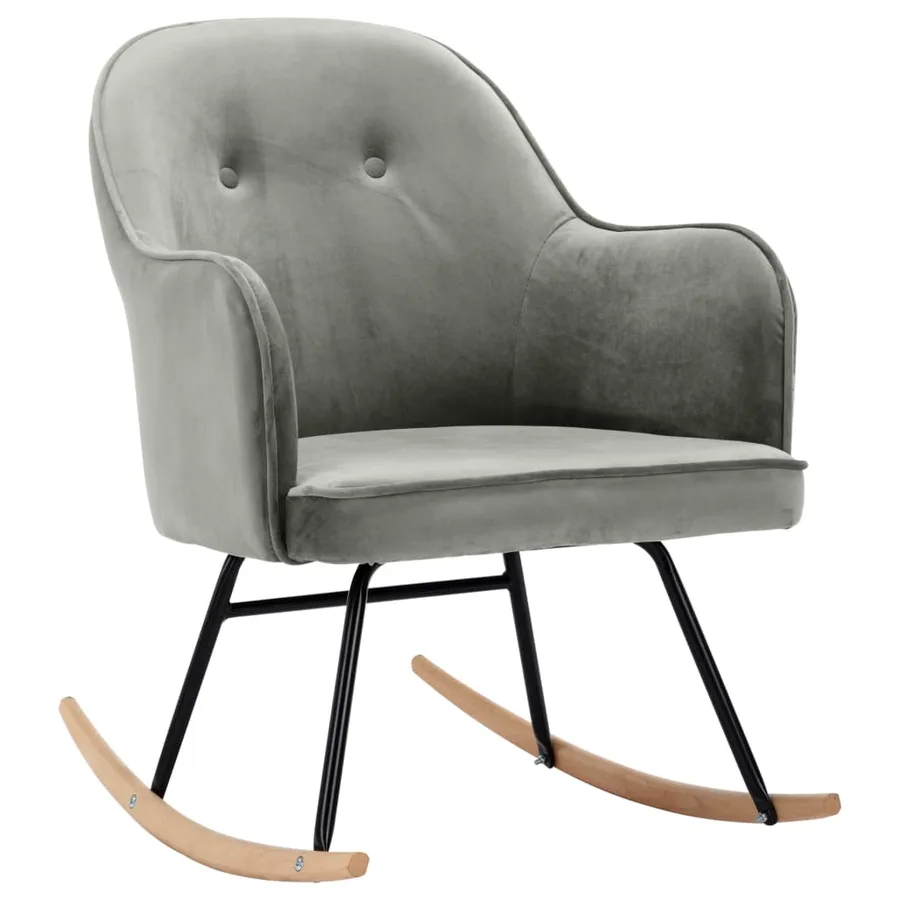 Chaise à bascule Gris Velours - 2