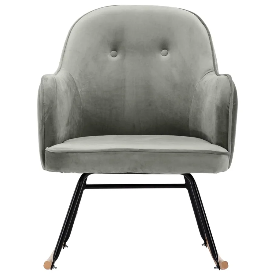 Chaise à bascule Gris Velours - 3