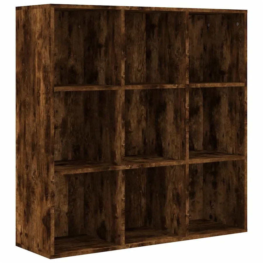 Armoire à livres chêne fumé 98x29x97,5 cm - 2