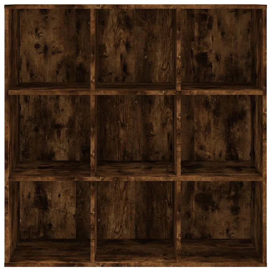Armoire à livres chêne fumé 98x29x97,5 cm - 3