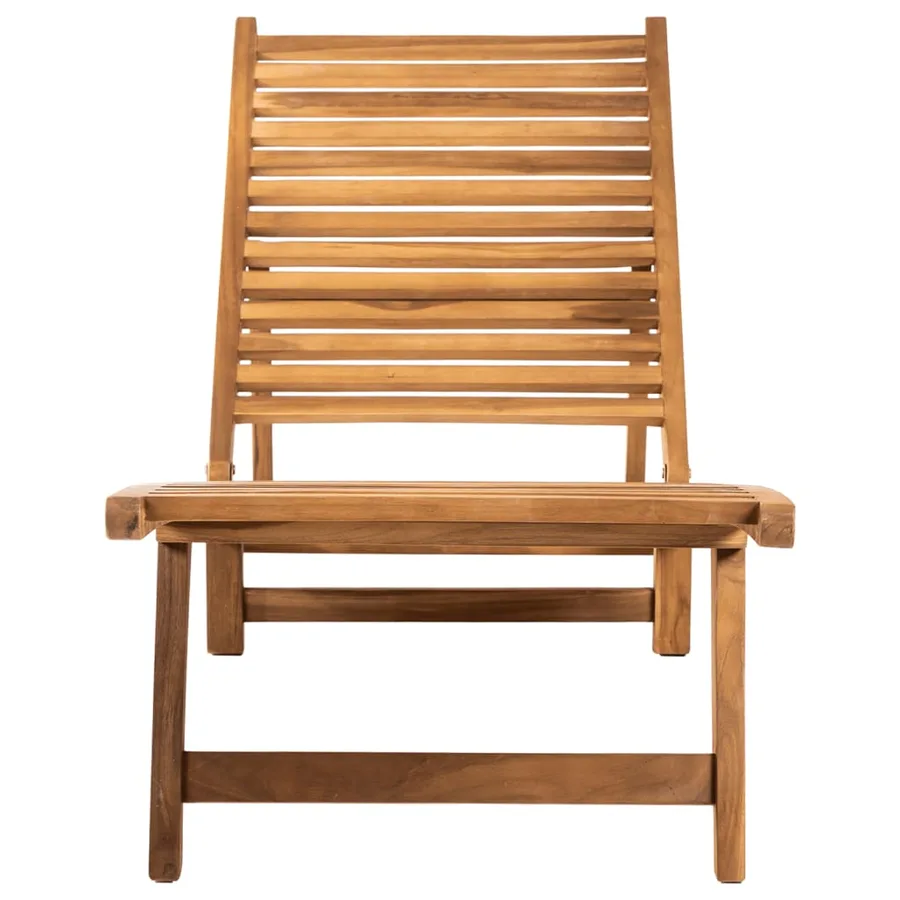 Chaise longue Bois de teck solide - 2