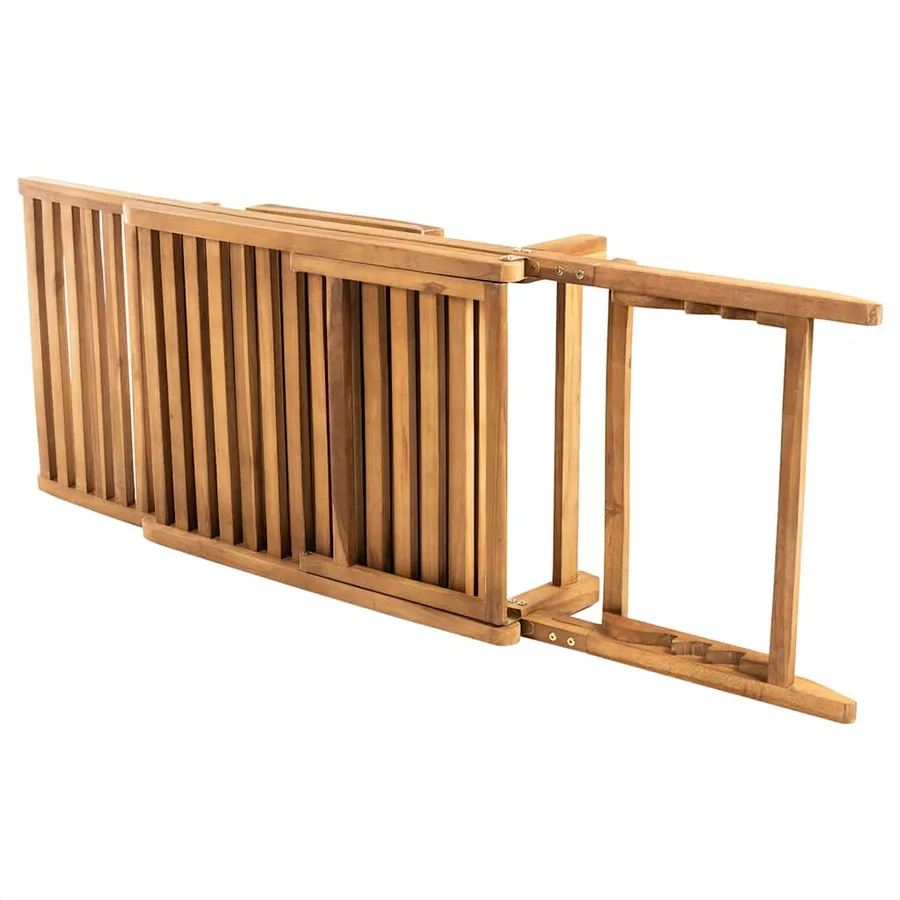 Chaise longue Bois de teck solide - 3
