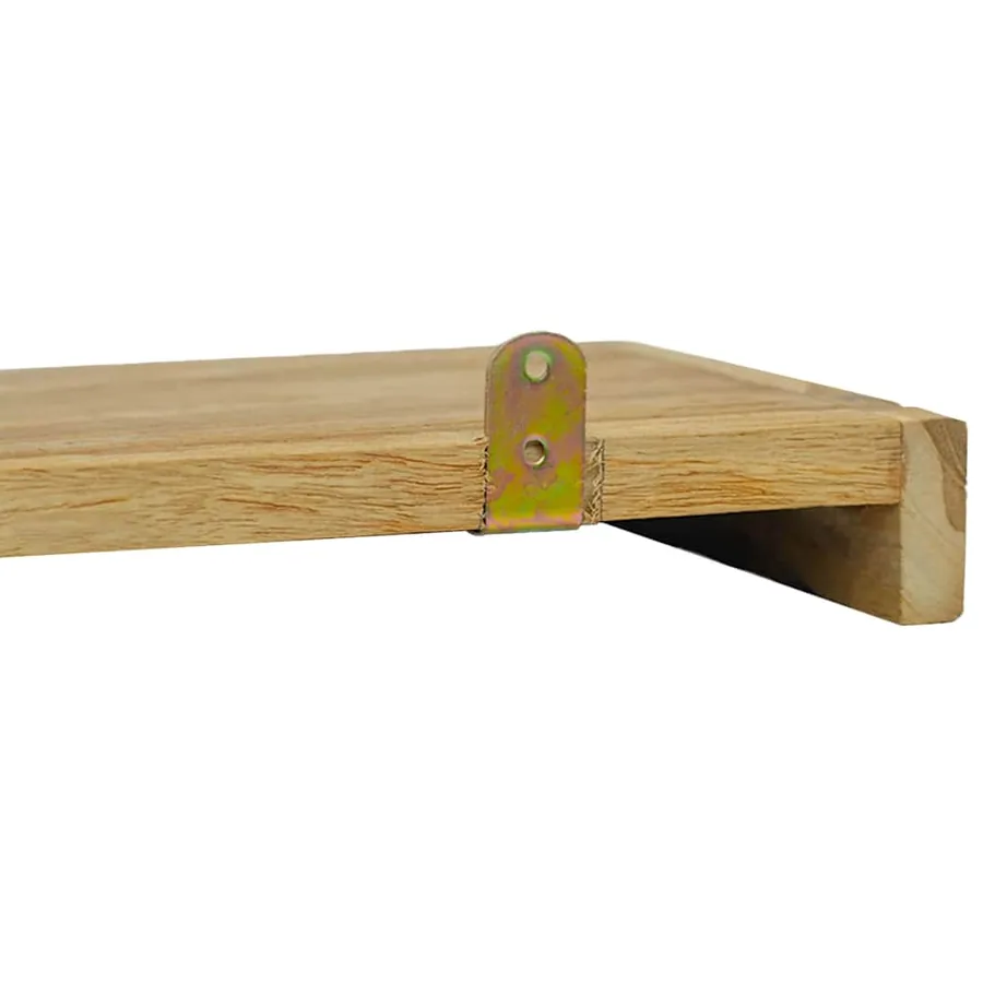 Étagères murales 2 pcs 40x15x4 cm bois de teck massif - 8