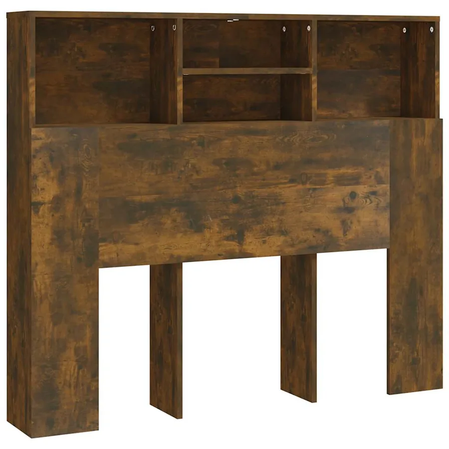 Armoire de tête de lit Chêne fumé 120x19x103,5 cm - 2