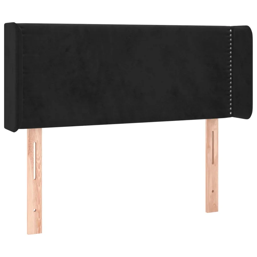 Tête de lit à LED Noir 83x16x78/88 cm Velours - 3