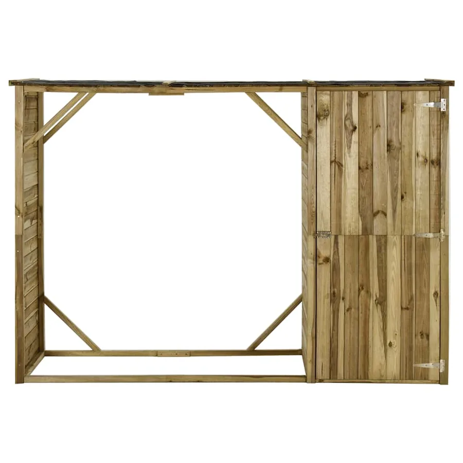 Abri d'outils de jardin Pin 253 x 80 x 170 cm - 3
