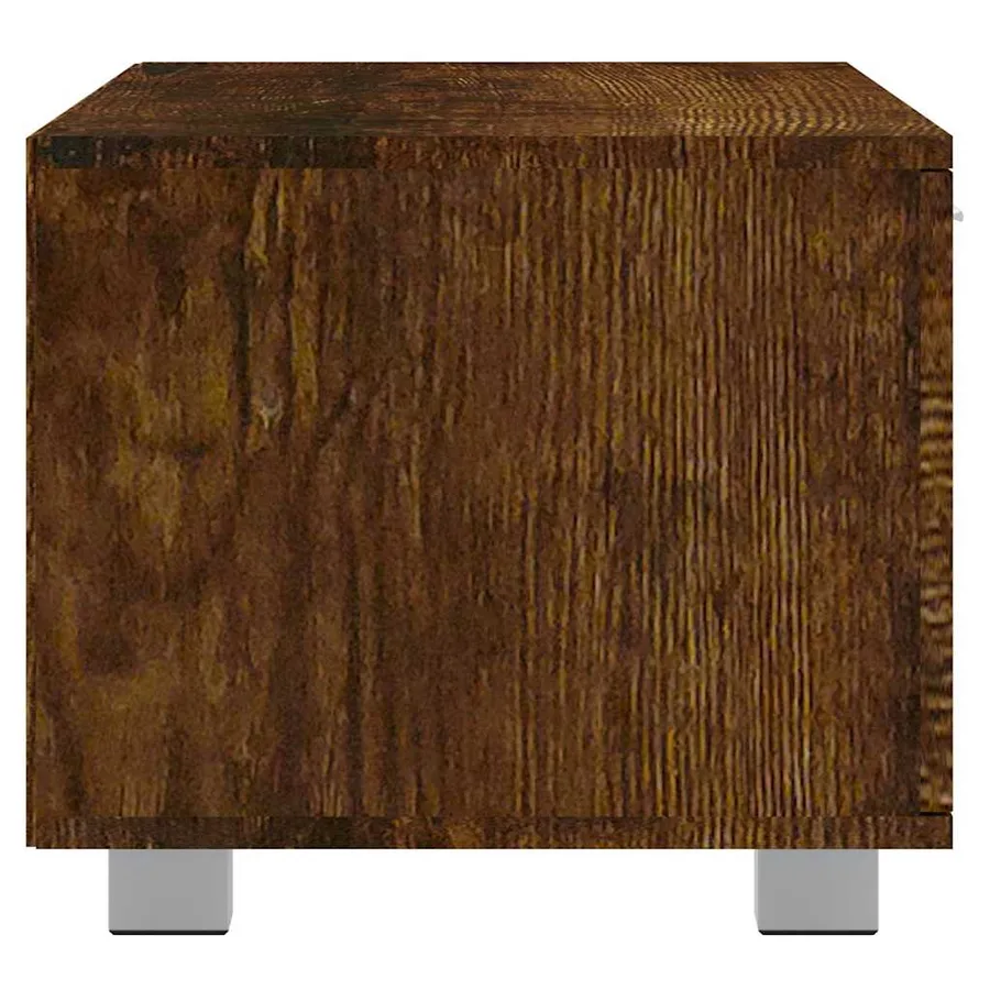Meuble TV Chêne fumé 120x40,5x35 cm Bois d'ingénierie - 6
