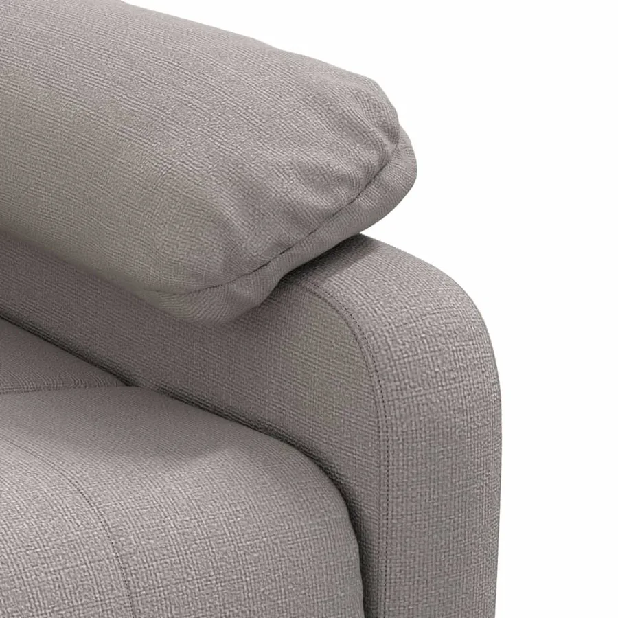 Fauteuil électrique de massage Taupe Tissu - 9