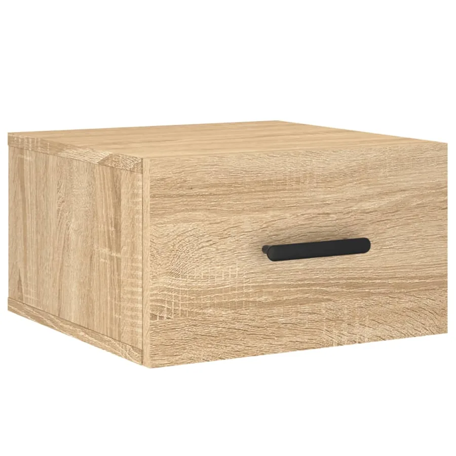 Table de chevet murale chêne sonoma 35x35x20 cm - 2