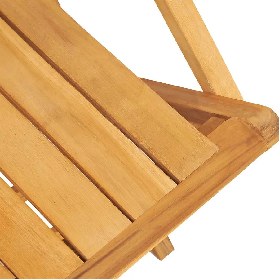 Chaises de jardin pliantes lot de 2 55x61x90cm bois massif teck - 7