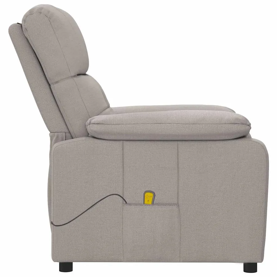 Fauteuil de massage Taupe Tissu - 4