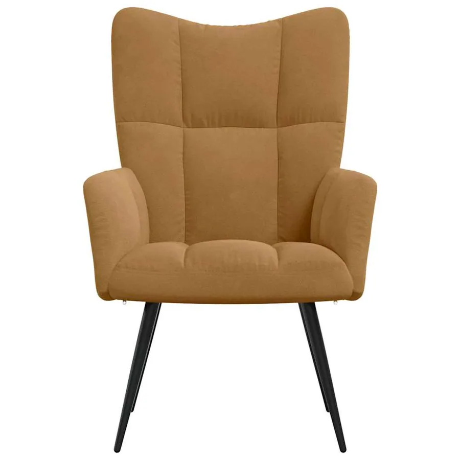 Chaise de relaxation Marron Velours - 3