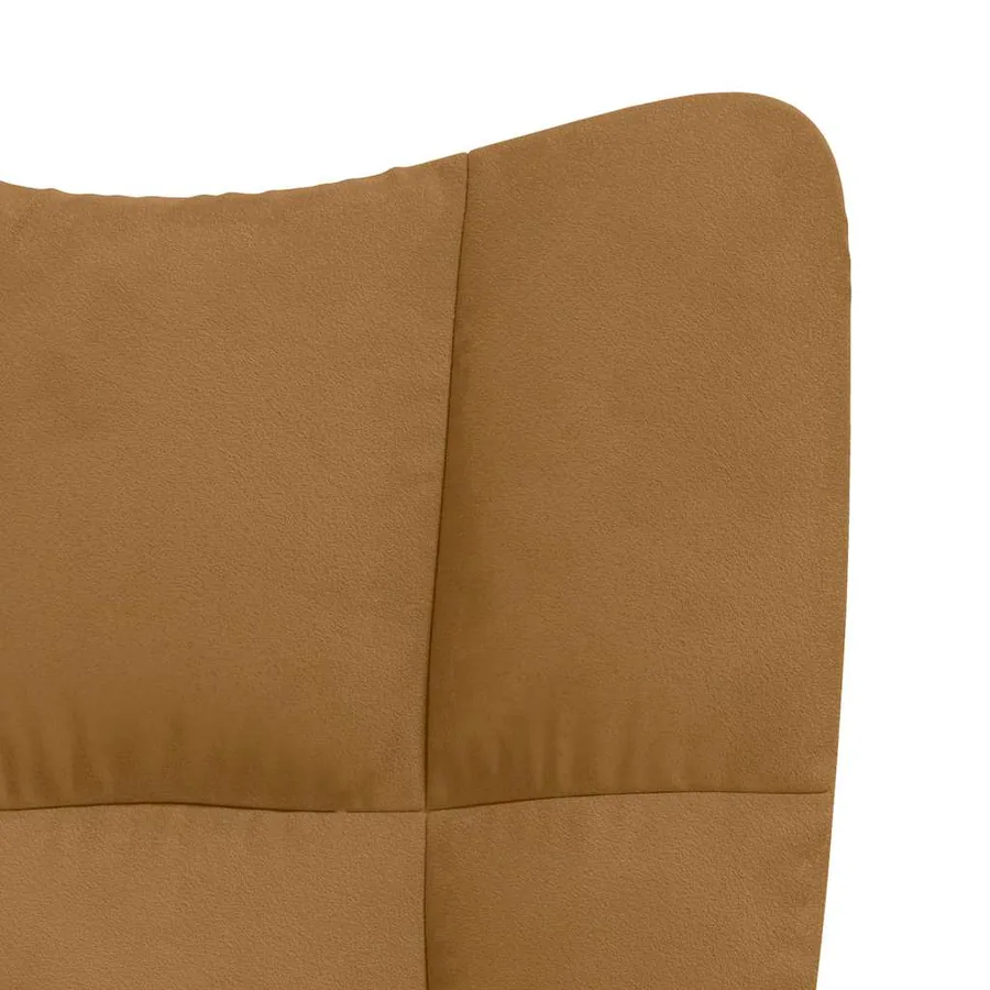 Chaise de relaxation Marron Velours - 6
