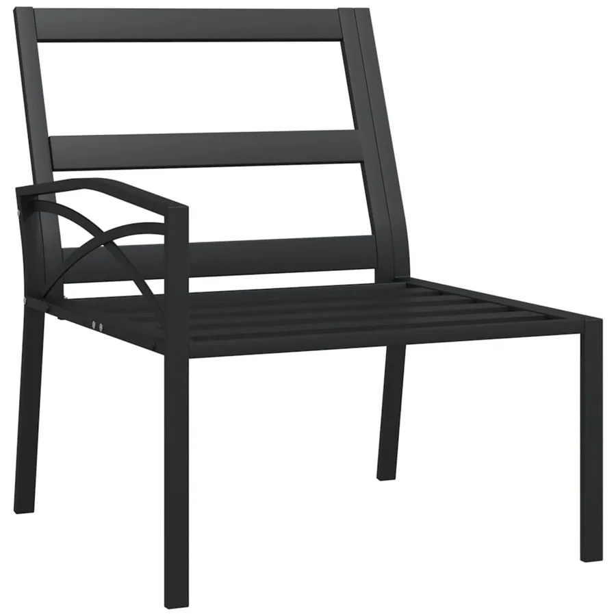 Chaises de jardin et coussins sable lot de 2 62x75x79 cm acier - 7