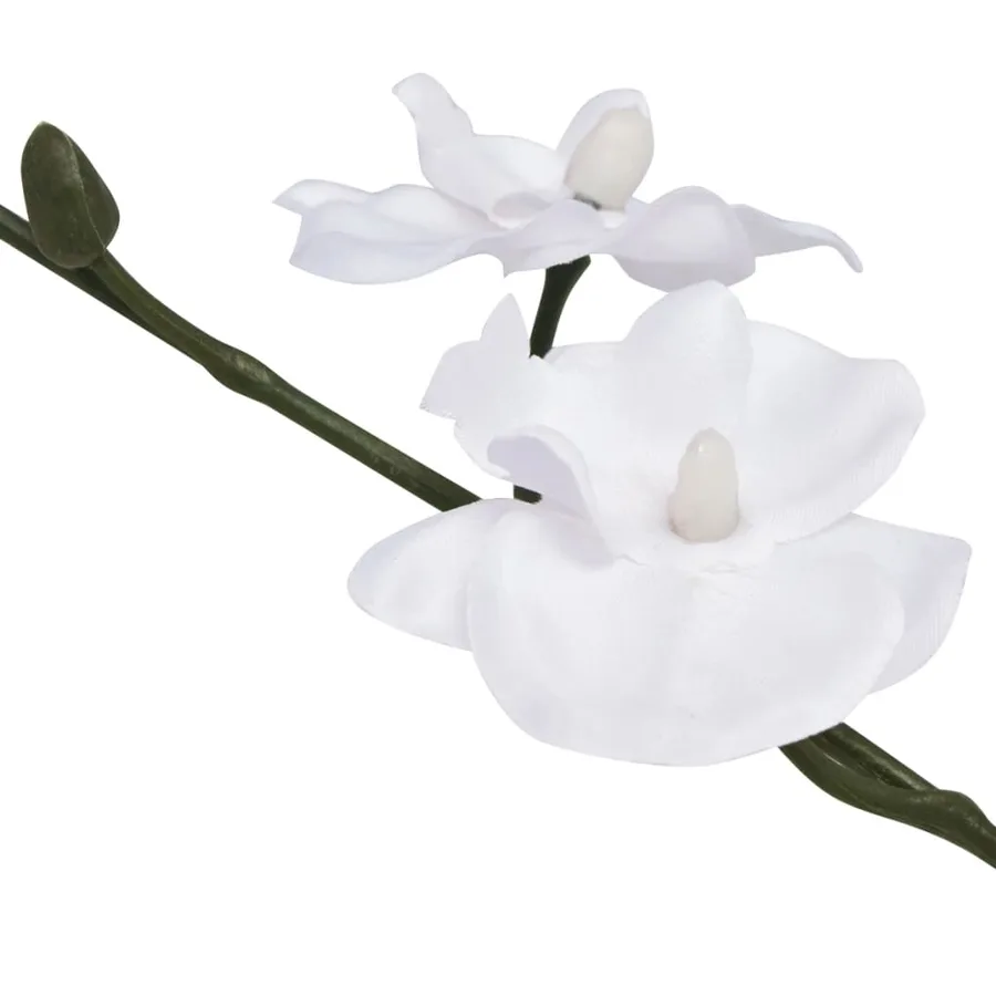 Plante artificielle avec pot Orchidée 30 cm Blanc - 2