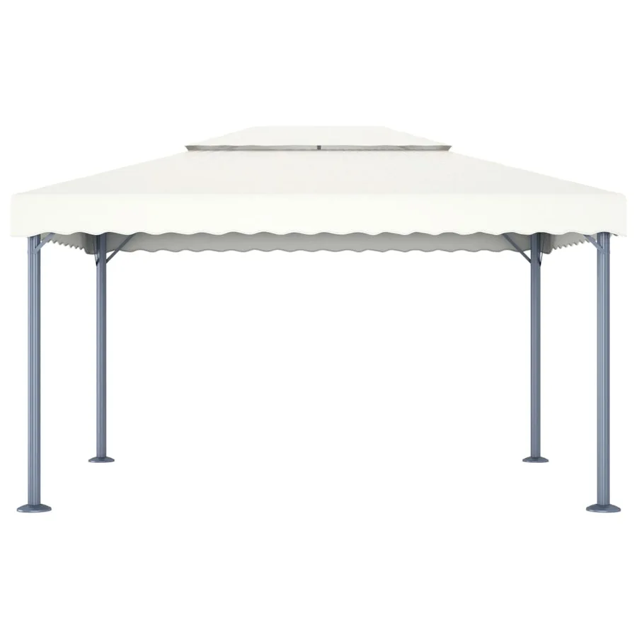 Tonnelle 400x300 cm Crème Aluminium - 2