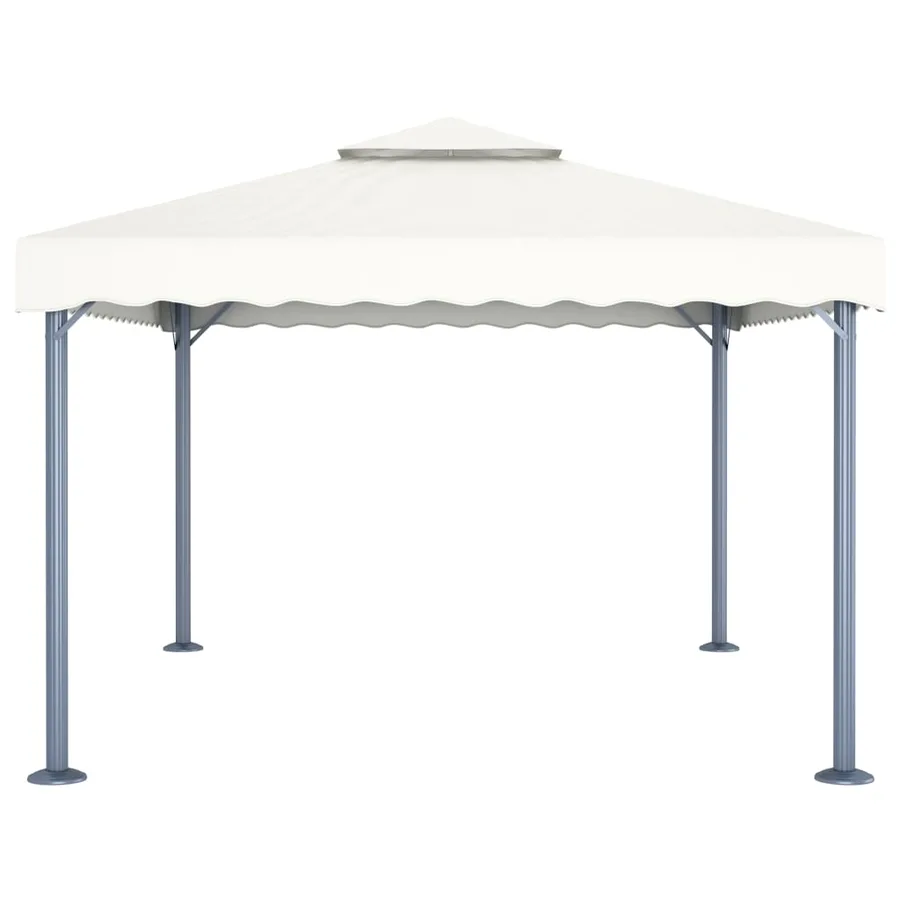 Tonnelle 400x300 cm Crème Aluminium - 3