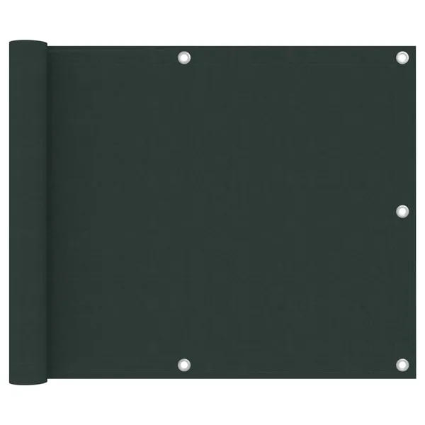 Écran de balcon Vert foncé 75x500 cm Tissu Oxford