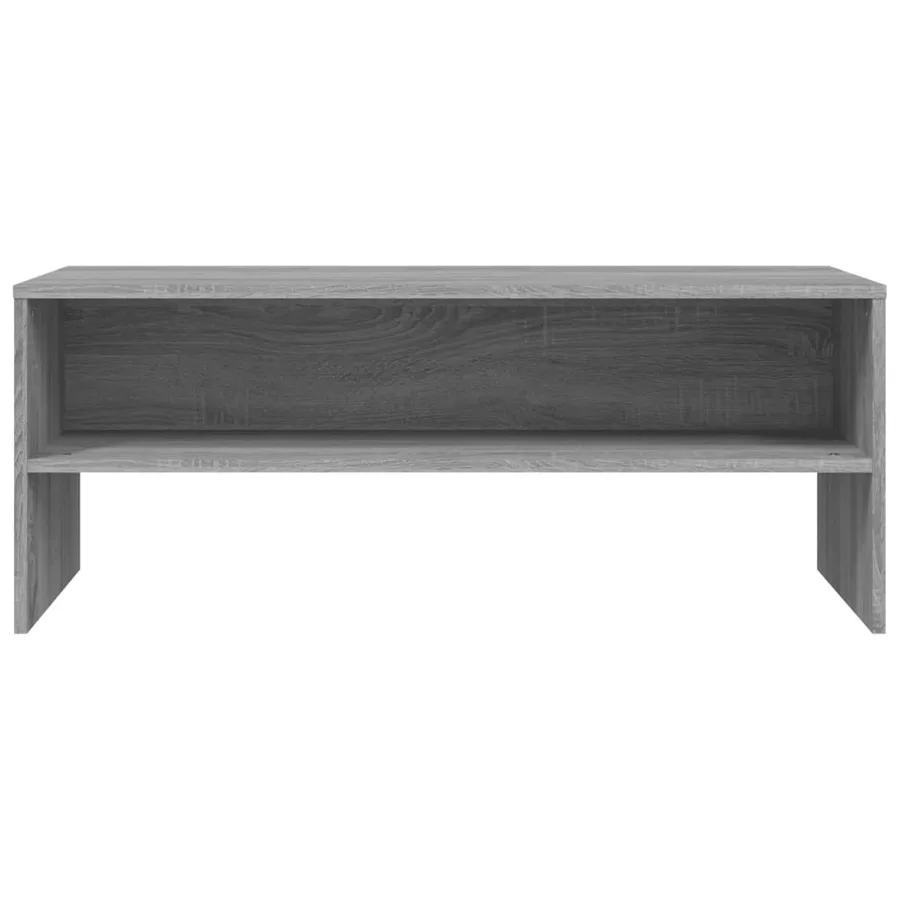 Meuble TV Sonoma gris 100x40x40 cm Bois d'ingénierie - 4
