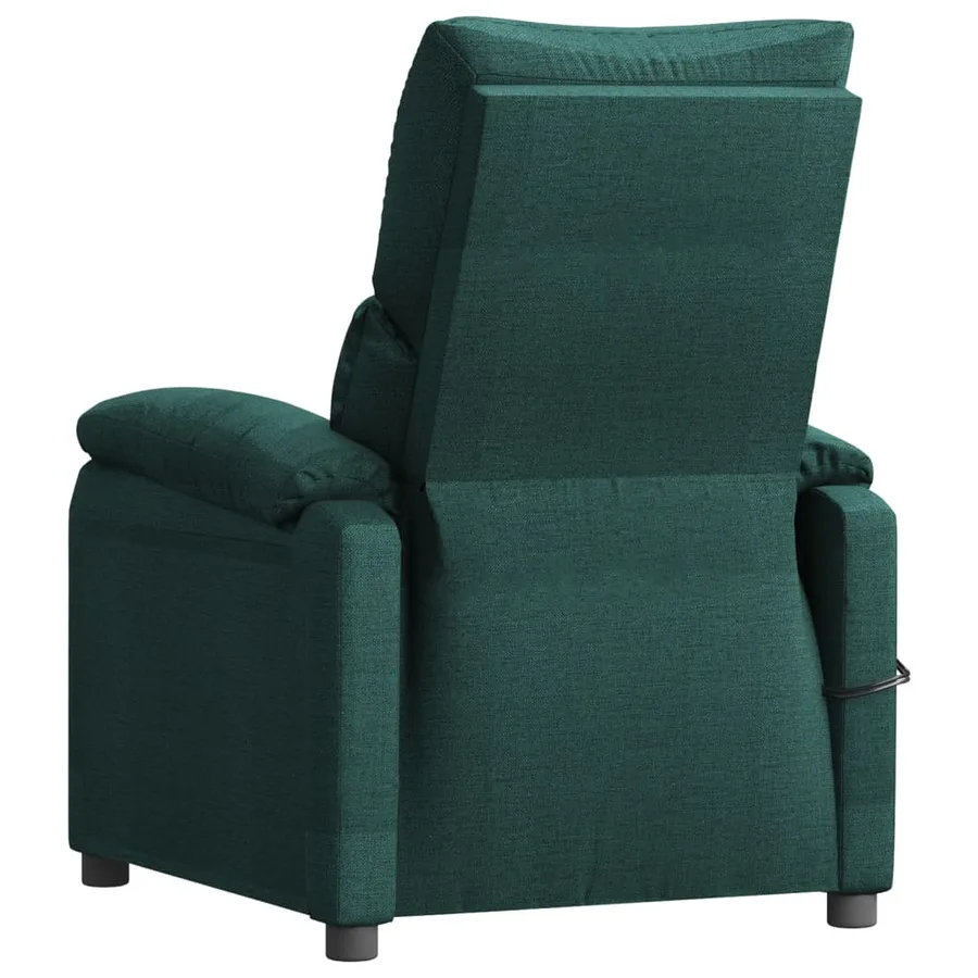 Fauteuil électrique de massage Vert foncé Tissu - 6